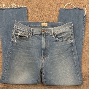 MOTHER Insider Crop Step Fray